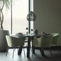 WOOOD Eettafel Rhonda Zwart - Ø 150 cm