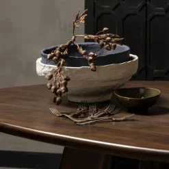 WOOOD Eettafel Roundly Bruin - 160x110 cm