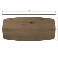 WOOOD Eettafel Tablo Bruin - 220x100 cm