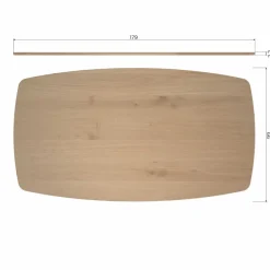 WOOOD Eettafel Tablo Naturel - 180x100 cm