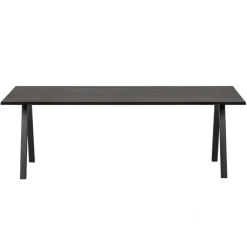 WOOOD Eettafel Tablo Zwart - 220x90 cm