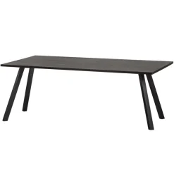 WOOOD Eettafel Tablo Zwart - 220x90 cm