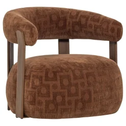 WOOOD Fauteuil Foon Bruin
