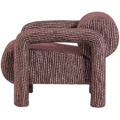 WOOOD Fauteuil Lenny Bordeauxrood