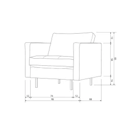 WOOOD Fauteuil Rodeo Zwart