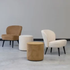 WOOOD Fauteuil Sara Crème