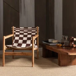 WOOOD Fauteuil Zano Bruin / Naturel