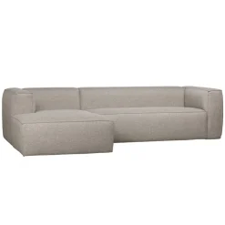 WOOOD Hoekbank Bean Links Lichtgrijs