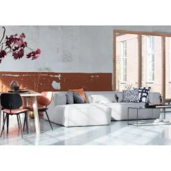 WOOOD Hoekbank Bean Links Lichtgrijs