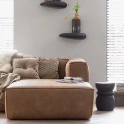 WOOOD Hoekbank Bean Rechts Cognac