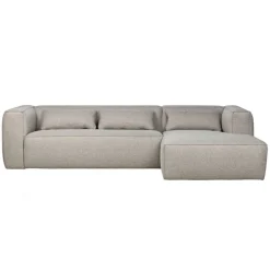 WOOOD Hoekbank Bean Rechts Lichtgrijs