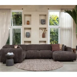WOOOD Hoekbank Cloud Divan Links Bruin