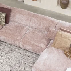 WOOOD Hoekbank Cloud Rechts Roze