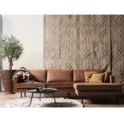 WOOOD Hoekbank Rodeo Rechts Cognac