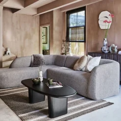 WOOOD Hoekbank Sloping Links Lichtbruin