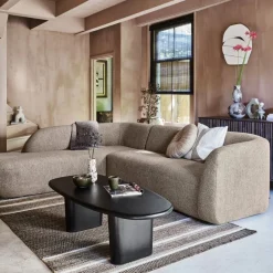 WOOOD Hoekbank Sloping Links Beige