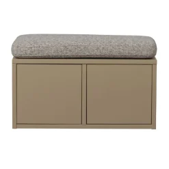 WOOOD Kistbank Turner Mud - 80x47x44 cm