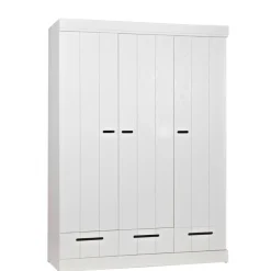 WOOOD Kledingkast Connect Wit - 140x195x53 cm