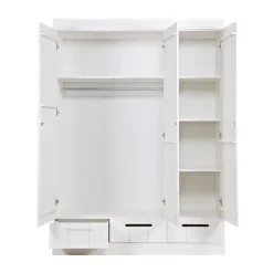 WOOOD Kledingkast Connect Wit - 140x195x53 cm