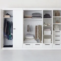 WOOOD Kledingkast Connect Wit - 140x195x53 cm