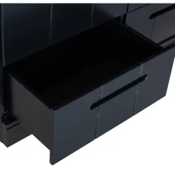 WOOOD Kledingkast Connect Zwart - 140x195x53 cm