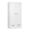 WOOOD Kledingkast Connect Wit - 94x195x53 cm