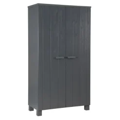 WOOOD Kledingkast Dennis Staalgrijs - 111x202x55 cm