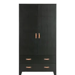 WOOOD Kledingkast Dian Zwart - 94x180x40 cm