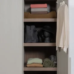 WOOOD Kledingkast Rens Grijs - 55x210x58 cm