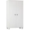 WOOOD Kledingkast Ties Wit - 111x202x55 cm