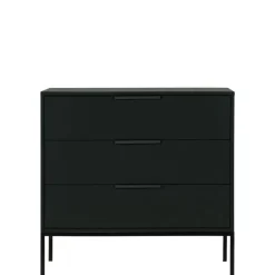 WOOOD Ladekast Adam Zwart - 94x93x52 cm