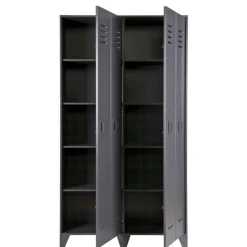 WOOOD Lockerkast Stijn Grijs - 103x187x40 cm