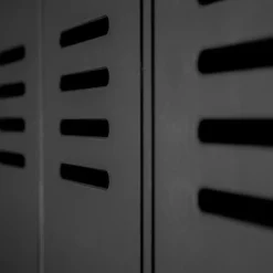 WOOOD Lockerkast Stijn Zwart - 103x187x40 cm