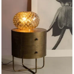 WOOOD Nachtkastje Glossy Goud - 39x48x39 cm