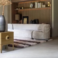 WOOOD Nachtkastje Merge Honinggeel - 44x57x45 cm