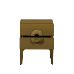 WOOOD Nachtkastje Merge Honinggeel - 44x57x45 cm