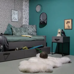 WOOOD Nachtkastje Morris Leem - 35x52x35 cm