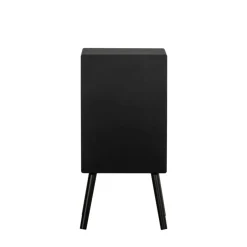 WOOOD Nachtkastje Ozzy Zwart - 36x75x30 cm