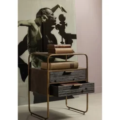 WOOOD Nachtkastje Polite Bruin