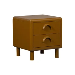 WOOOD Nachtkastje Rune Honinggeel - 42x45x42 cm
