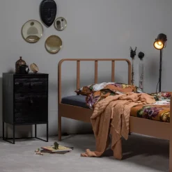 WOOOD Nachtkastje Zola Zwart - 40x74x35 cm