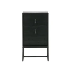 WOOOD Nachtkastje Zola Zwart - 40x74x35 cm