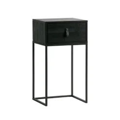 WOOOD Nachtkastje Zola Zwart - 40x74x35 cm