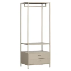 WOOOD Open Kledingkast Ferris Zand - 70x185x54 cm