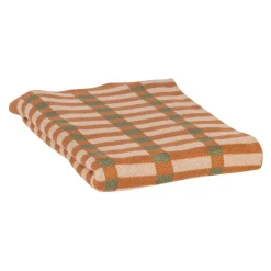 WOOOD Plaid Vola Groen / Oranje - 130x170 cm