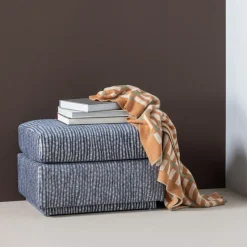 WOOOD Plaid Vola Groen / Oranje - 130x170 cm