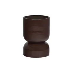 WOOOD Plantentafel / Pot Toval Paars / Bruin - 28x40x28 cm