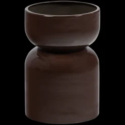 WOOOD Plantentafel / Pot Toval Paars / Bruin - 28x40x28 cm