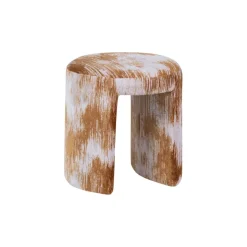 WOOOD Poef Charlie Karamelbruin - Ø 45 cm