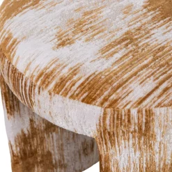 WOOOD Poef Charlie Karamelbruin - Ø 45 cm